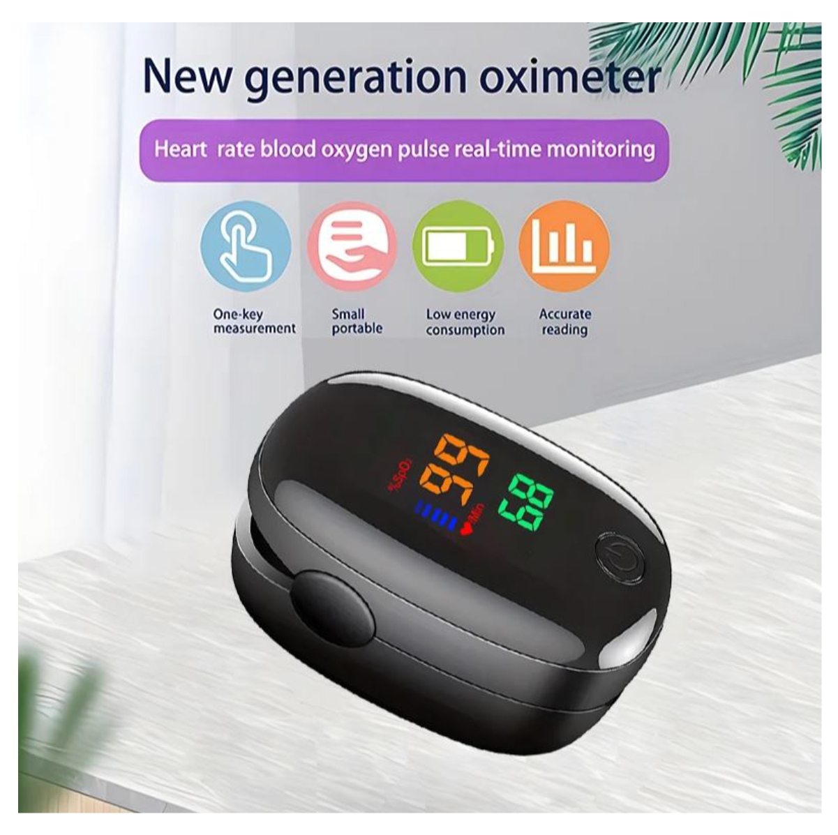 Miniatura 4 de Oximetro de pulso monitor SpO2 sin curva